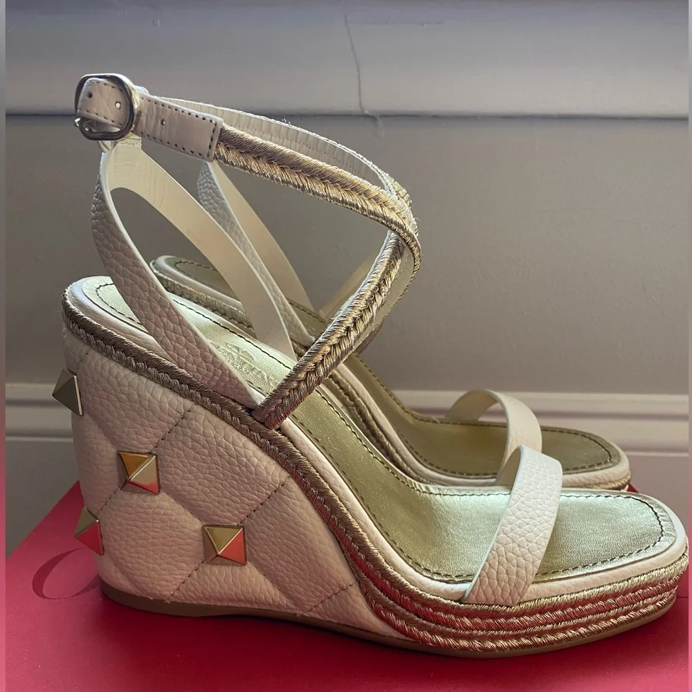 Womens Valentino Espadrillas Wedges - Picture 1 of 8